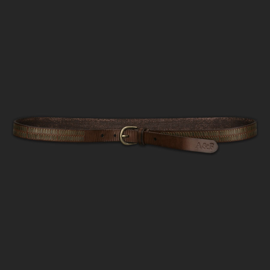 Brass Detailed Leather Belt
