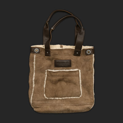 Vintage Shearling Tote
