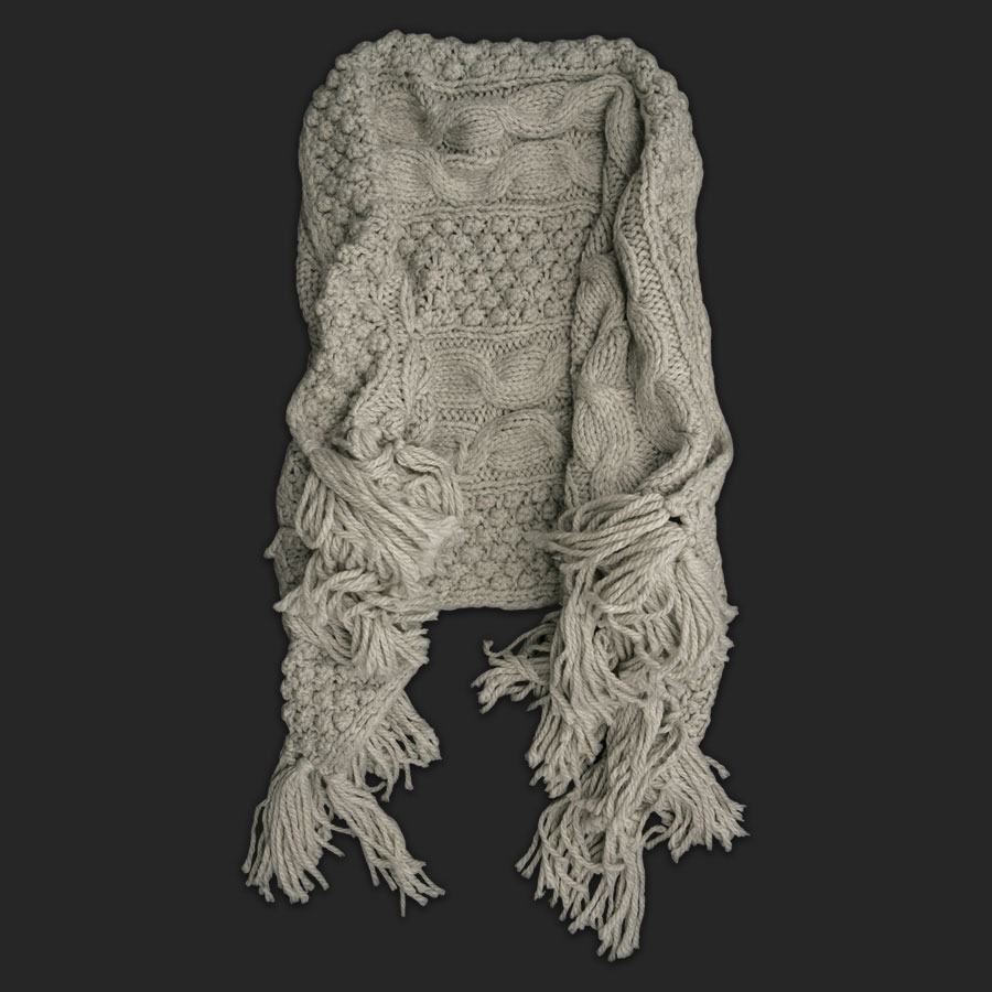 Hand Knit Blanket Scarves