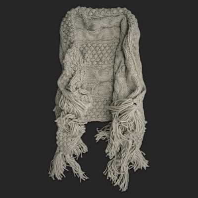 Hand Knit Blanket Scarves