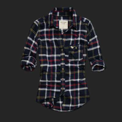 Abercrombie & Fitch			 > Women					 > Winter Sale					 > Flannels				> Olivia :  curved hem cotton shirt beige